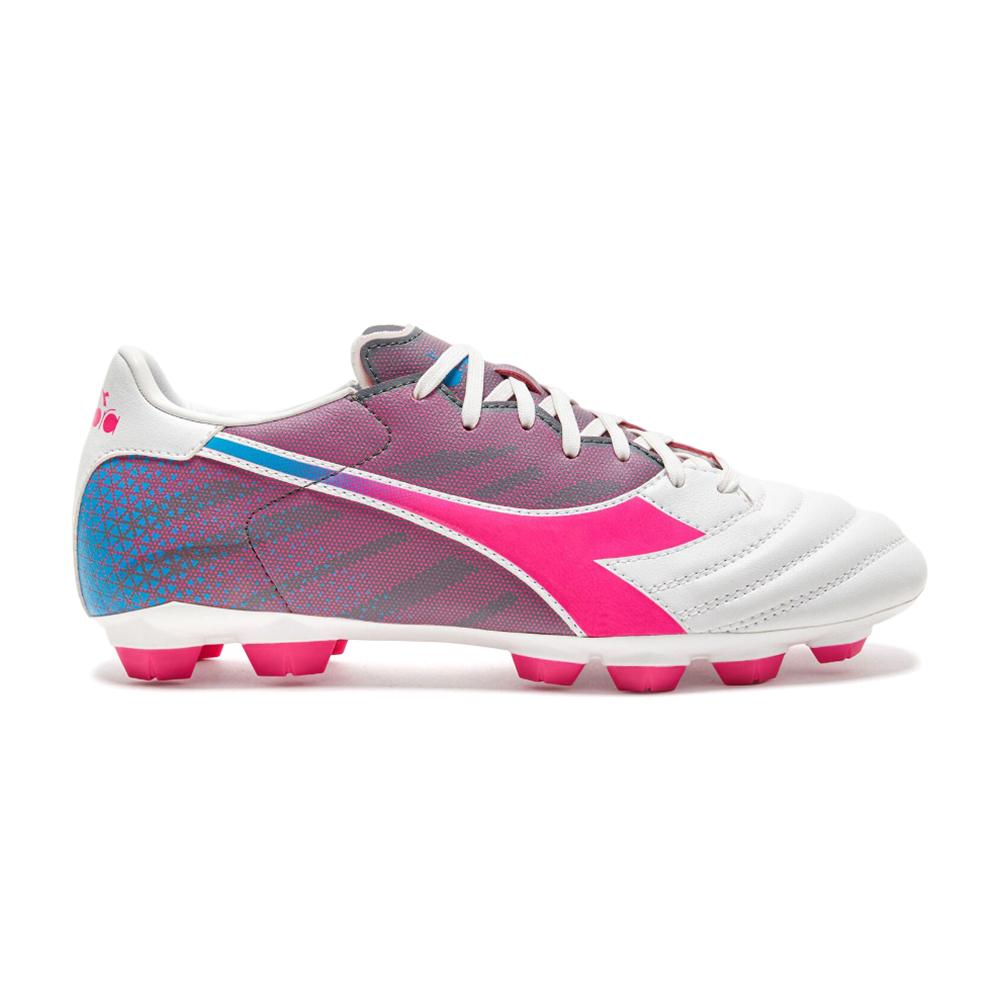 Diadora Masculino Futbol Campo Brasil Elite Veloce GR LPU White//Pink Fluo/Blue Fluo