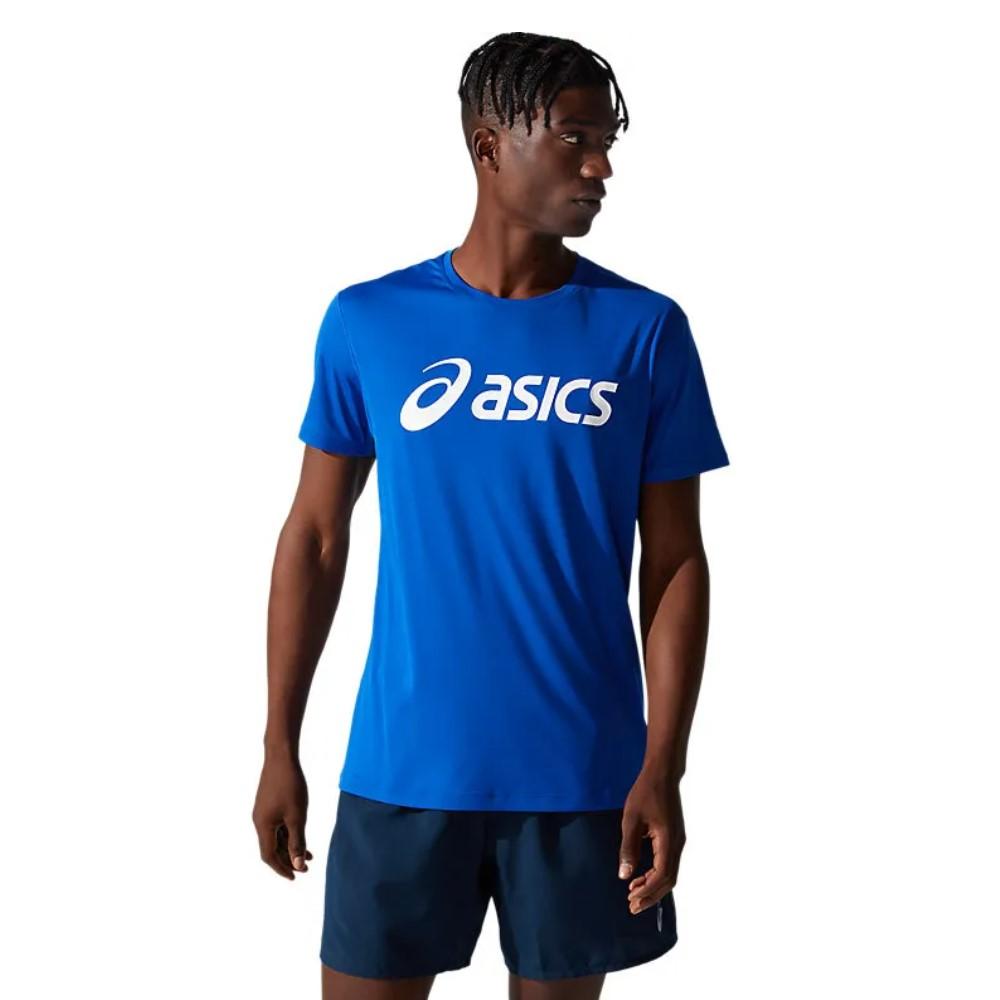 Asics Tight Masculino Silver Asics Top Asics Blue/Brilliant White