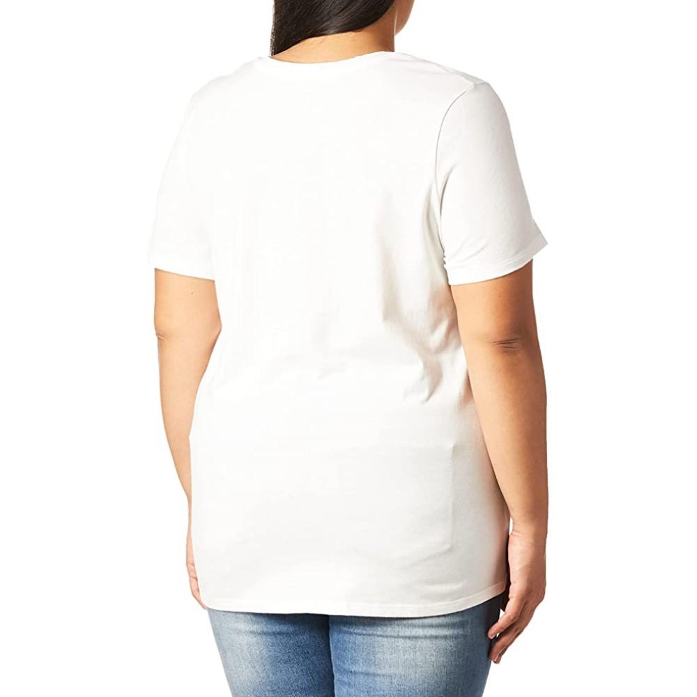 Champion T-Shirt Femenino Plus V Neck Tee Graphic White