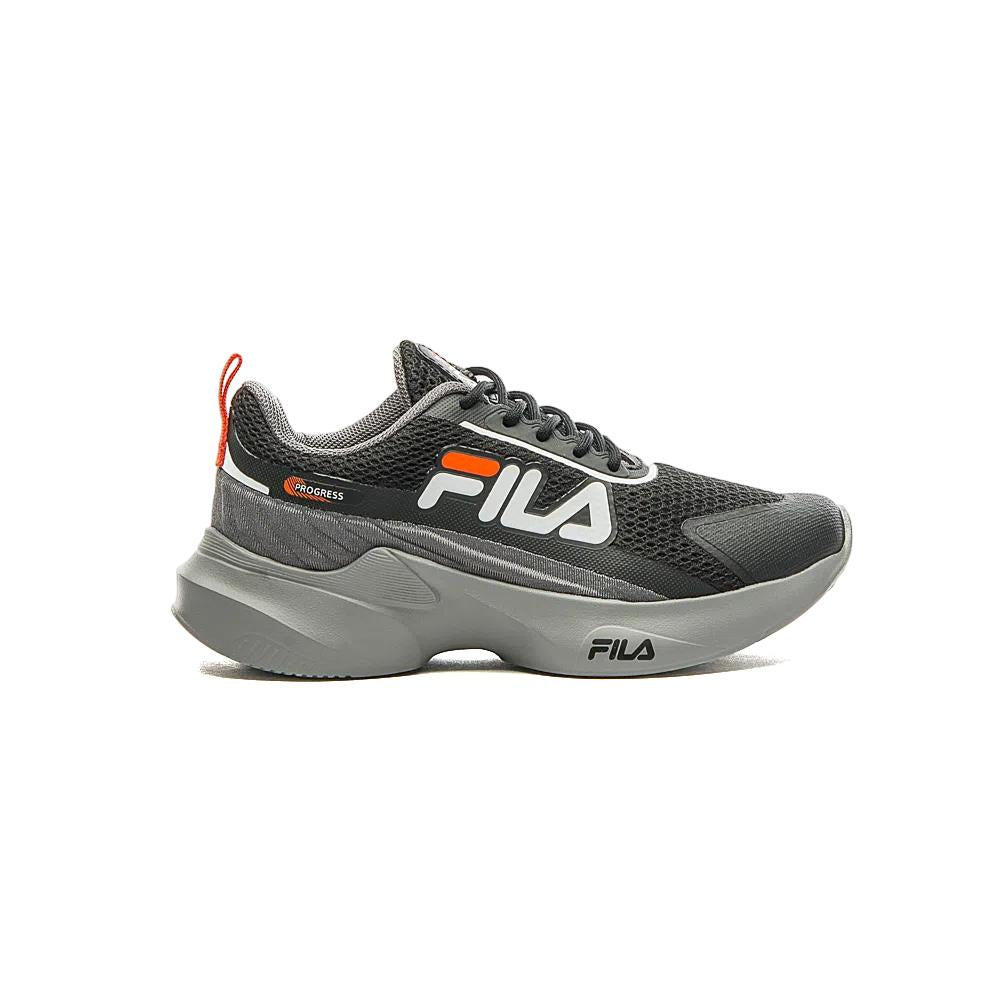 Fila Deportivos Niños Running Progress Negro/Blanco/RedOrange