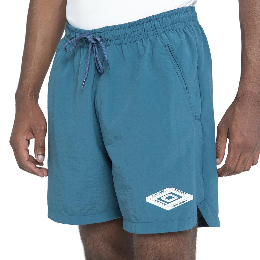 Umbro Shorts Masculino Moda Authentic Azul Petroleo