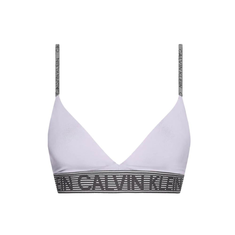 Calvin Klein Tops Femenino Moda Ck Bra Lila