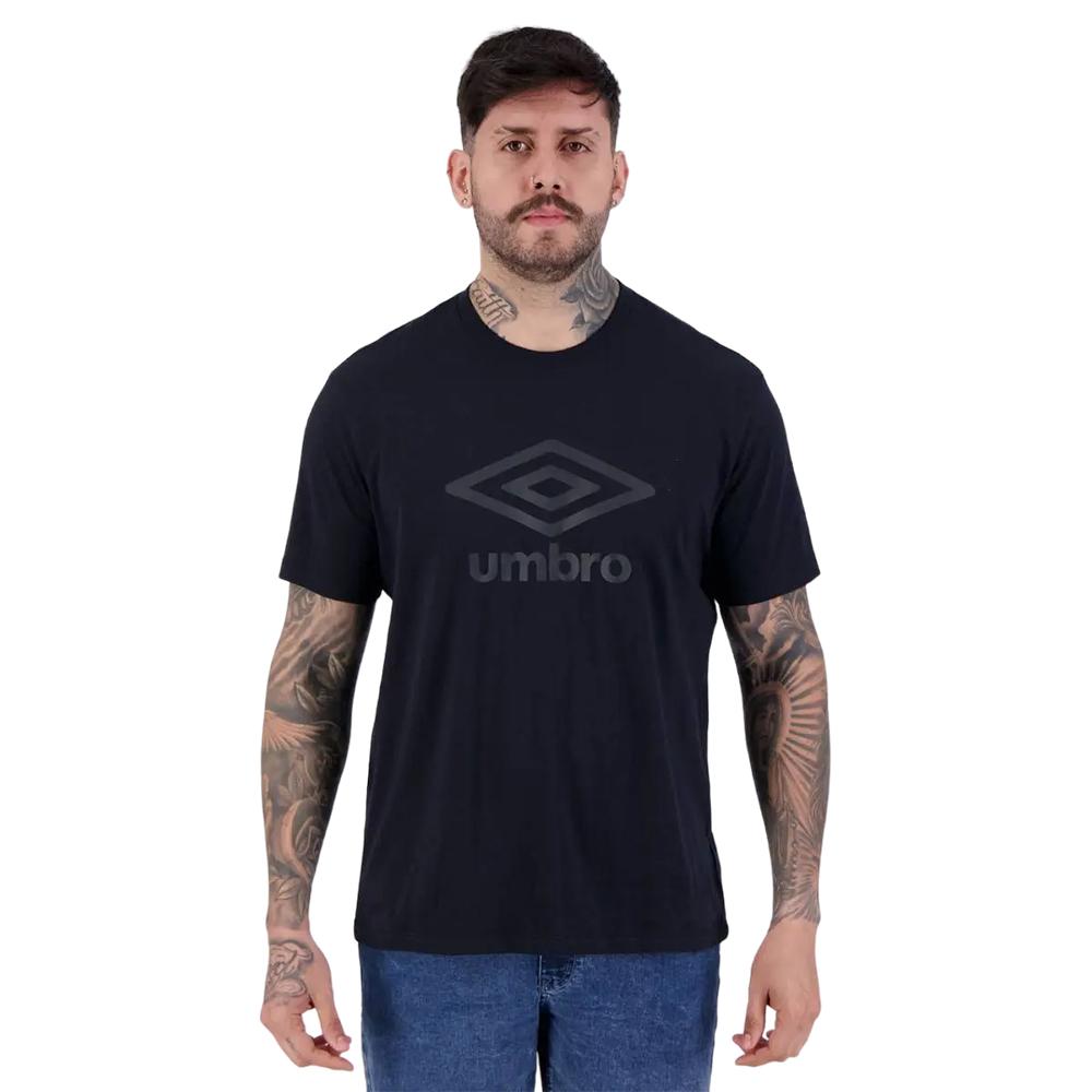 Umbro Remeras Masculino Moda Essential Comfy Negro