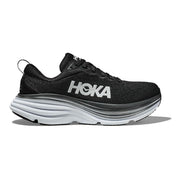 Hoka Running Masculino Bondi 8 Black/White