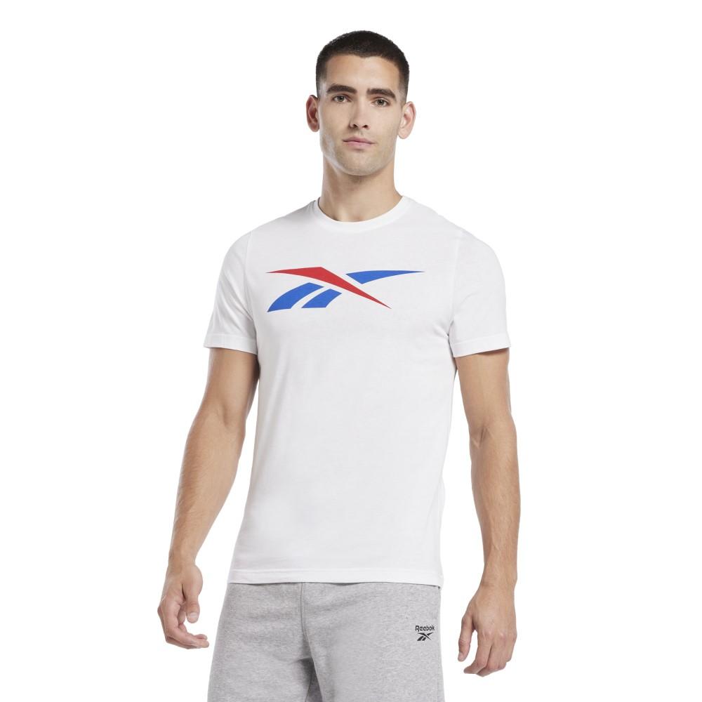 Reebok Masculino Gs Vector Tee White/Vector Red/Vector Blue