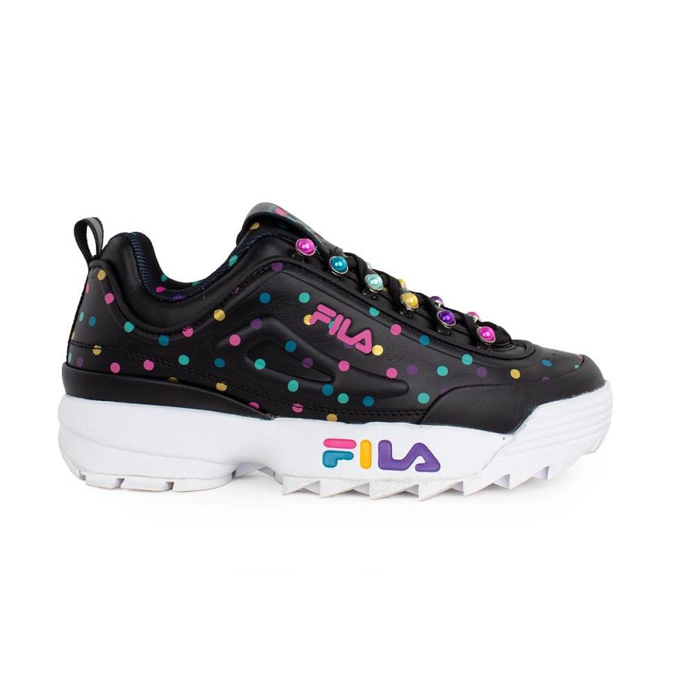 Fila Femenino Disruptor Zero Pearl Black/Shocking Pink/Caribbean Sea