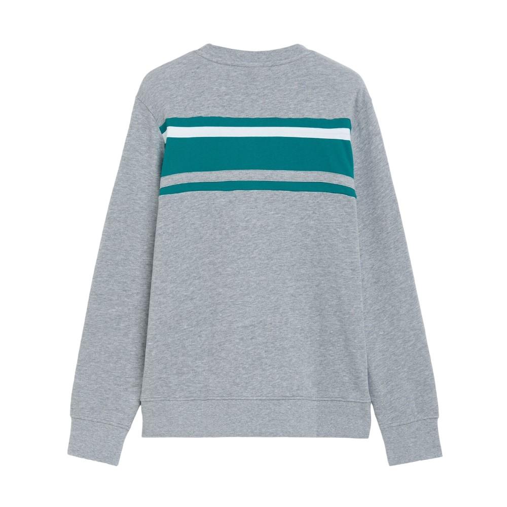 Diadora Sueter Masculino Sweatshirt Crew Slam Light Middle Gray Melange