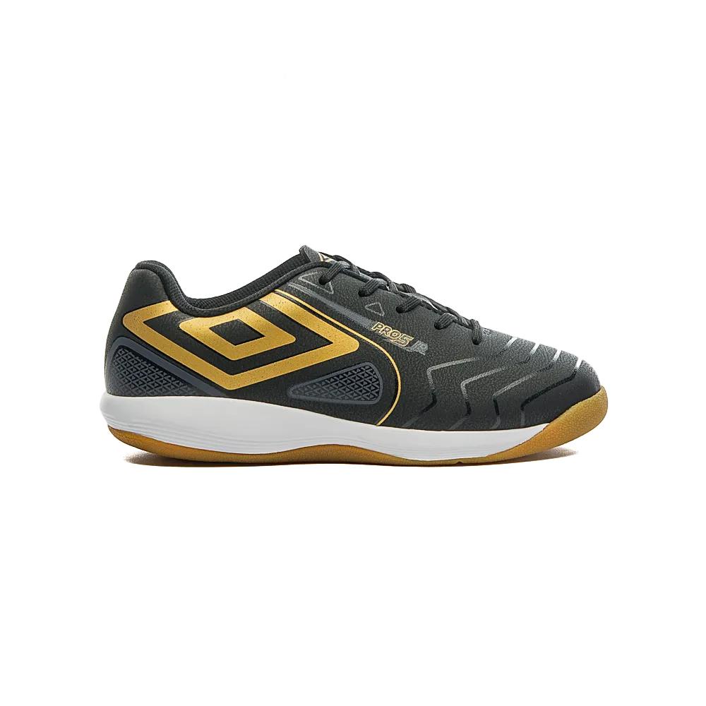 Umbro Indoor Junior Futbol Pro 5 Jr Negro/Dorado/Periscope