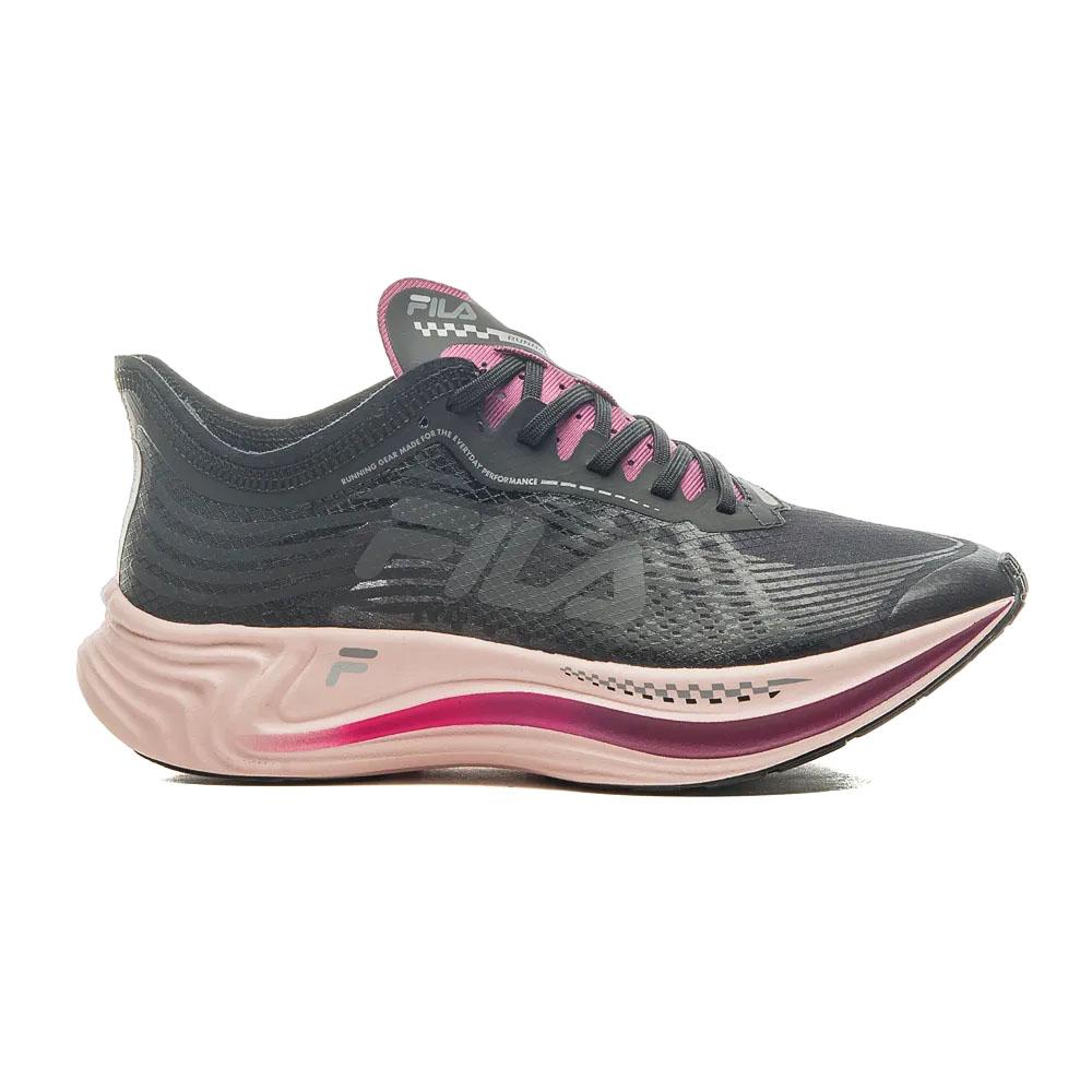 Fila Femenino Running Racer Carbon Negro/Pink/Bordo