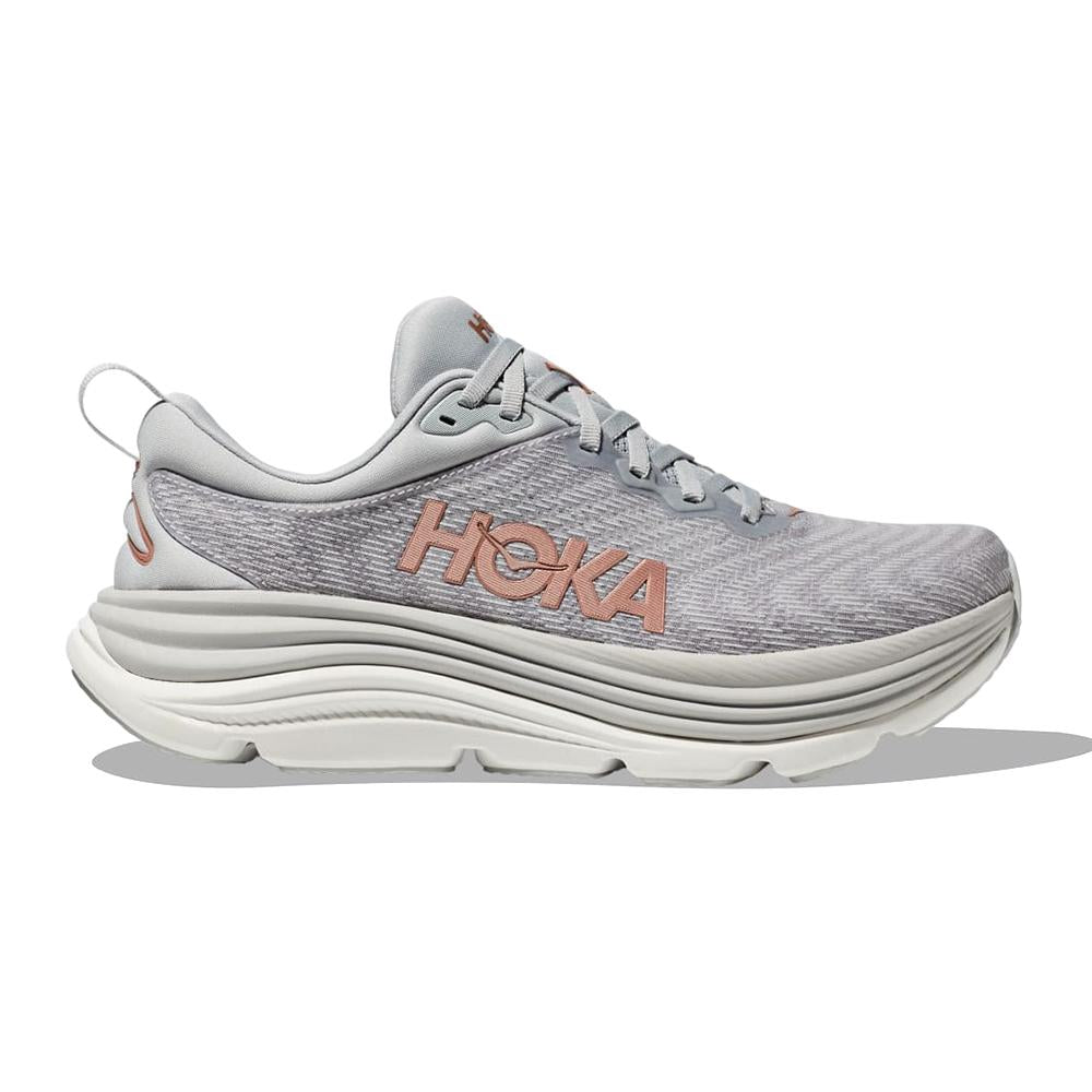 Hoka Running Femenino Gaviota 5 Harbor Mist/Rose Gold