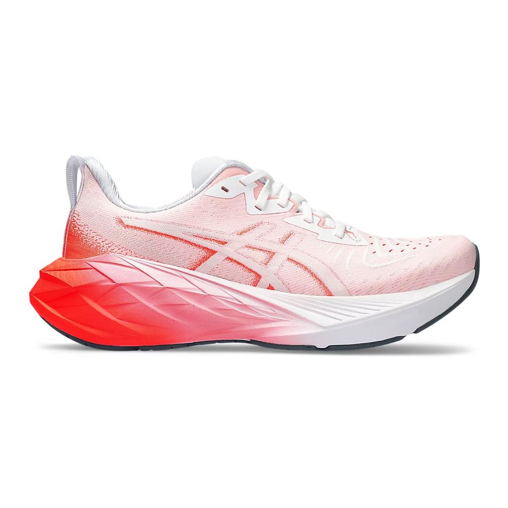 Asics Running Masculino Novablast 4 White/Sunrise Red