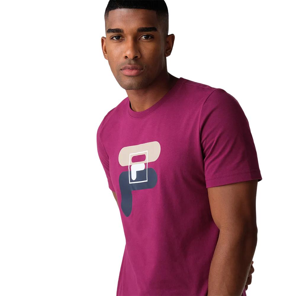 Fila Remeras Masculino Moda Floating Box Flu Bordeaux