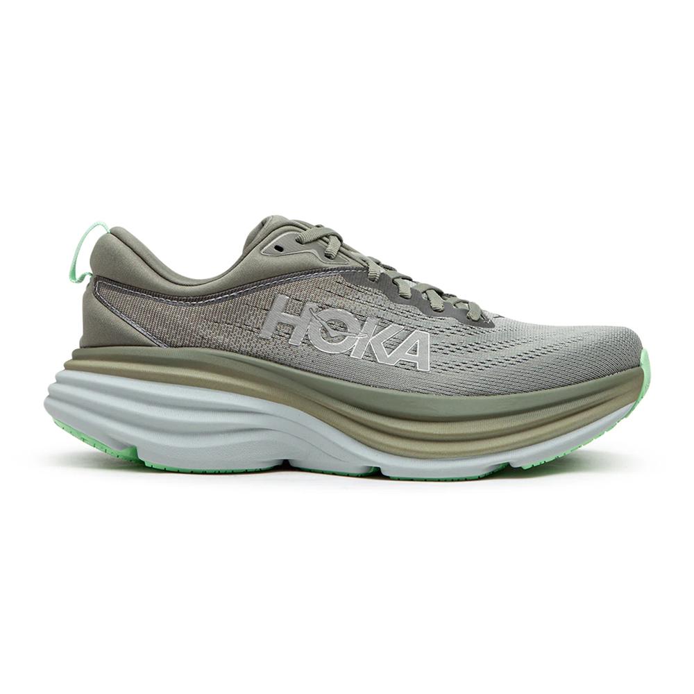 Hoka Running Masculino Bondi 8 Olive Haze/Mercury