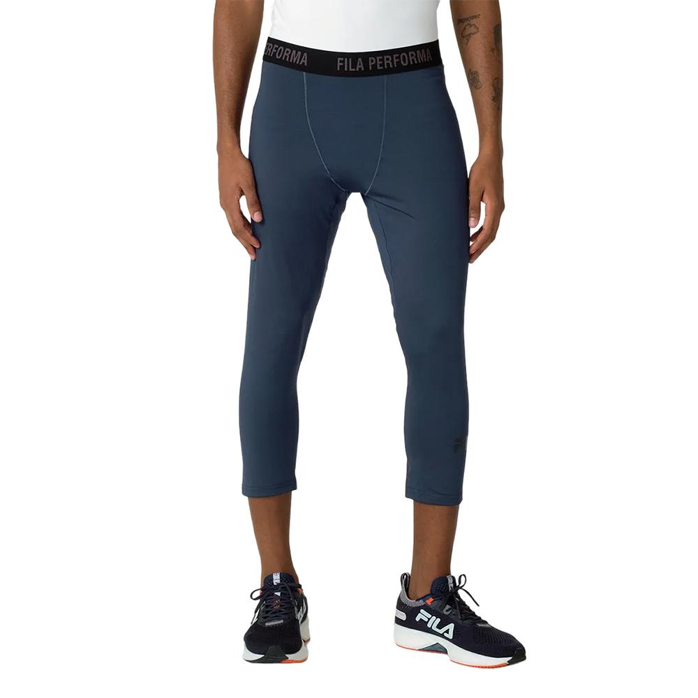 Fila Calzas Masculino Running Cropped Compress Skin II Dark Blue