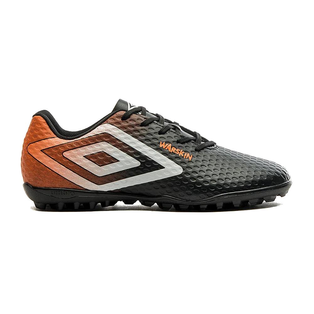 Umbro Futbol Society Masculino Warskin Preto/Naranja/Blanco