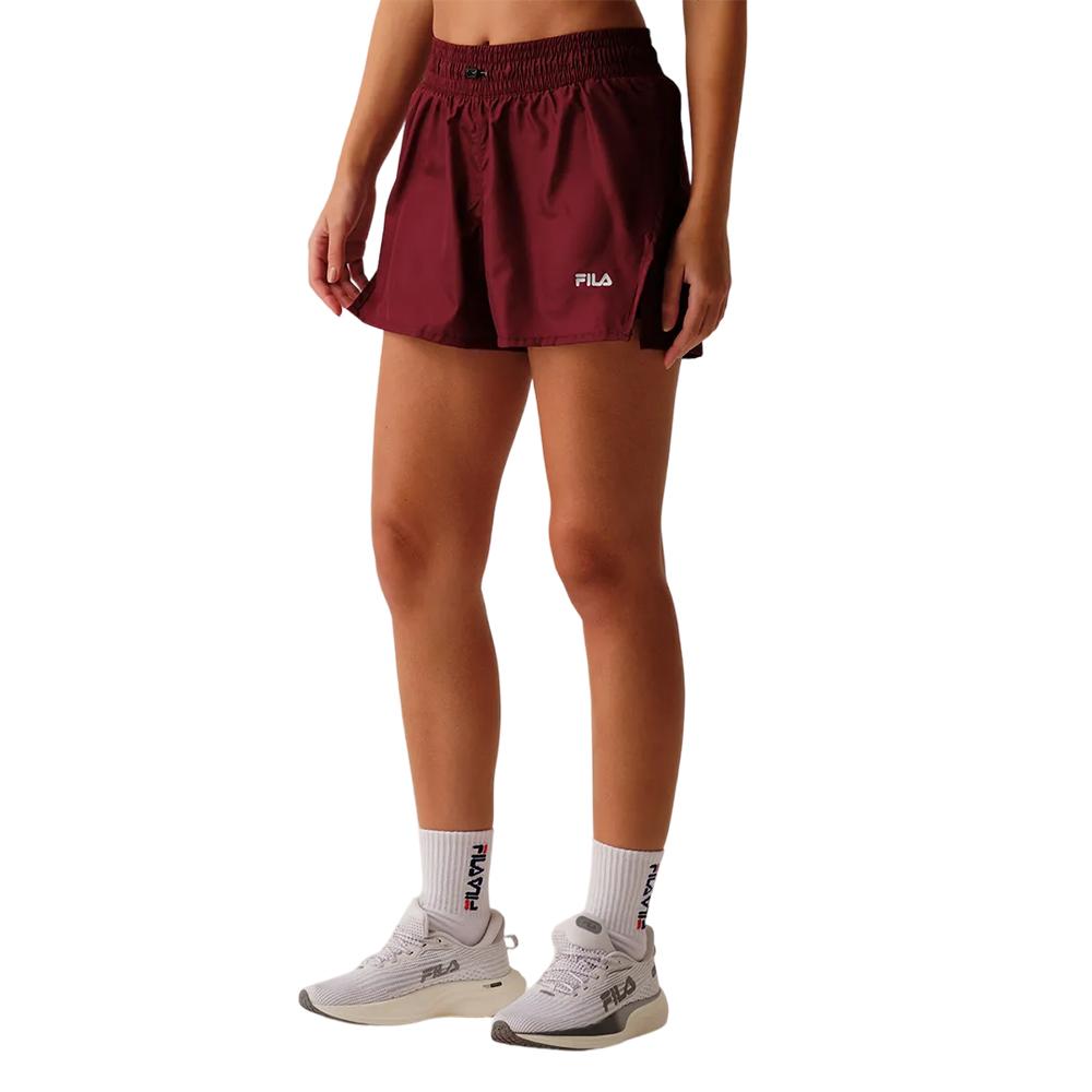 Fila Shorts Femenino Running Essential Active Wine