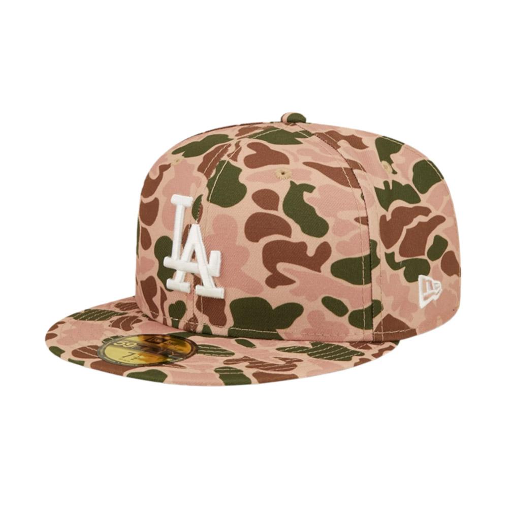 MAZ-New Era Gorros MLB 59Fifty Los Angeles Dodgers Camouflage/Orange/White