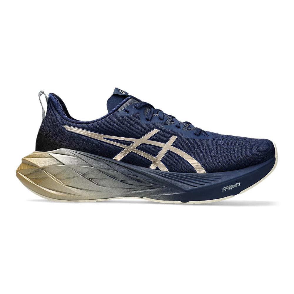 Asics Deportivos Masculino Running Novablast 4 Platinum Blue Expanse/Champagne