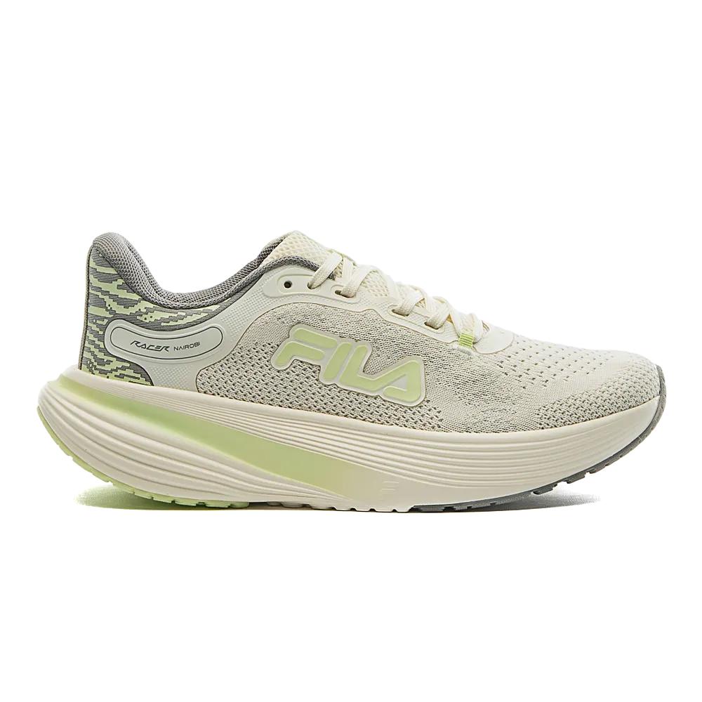 Fila Deportivos Femenino Running Racer Nairobi Beige/Cinza/Verde