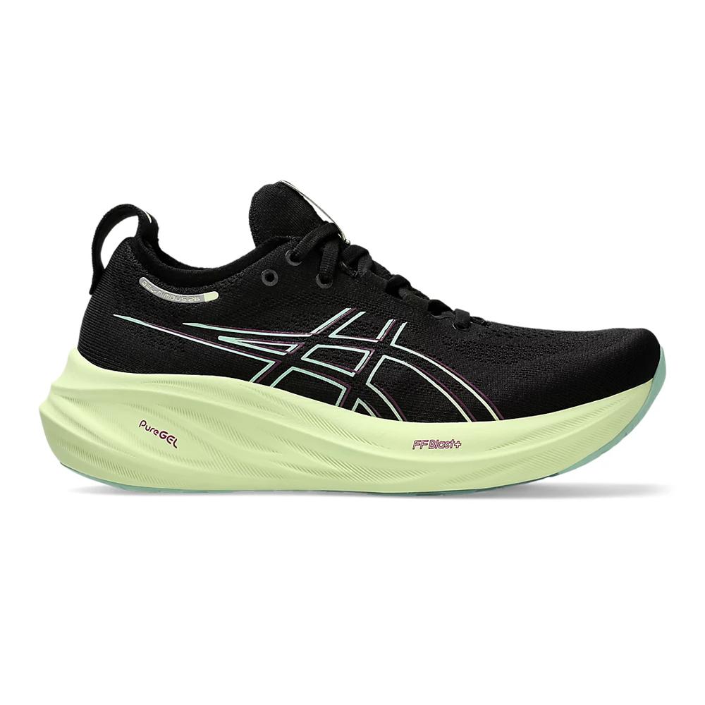 Asics Deportivos Femenino Running Gel Nimbus 26 Black/Cool Matcha