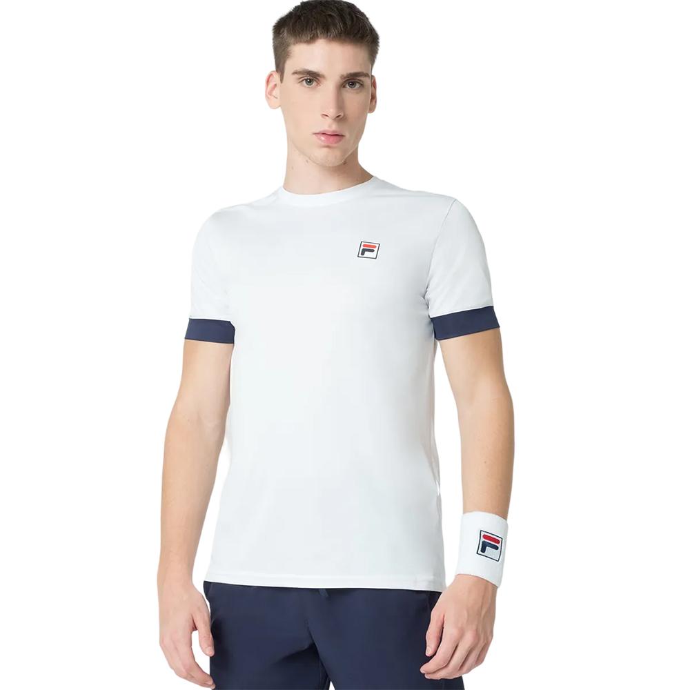 F11TN00266-168 Fila Remeras Masculino Tennis Player F Box II White/Navy