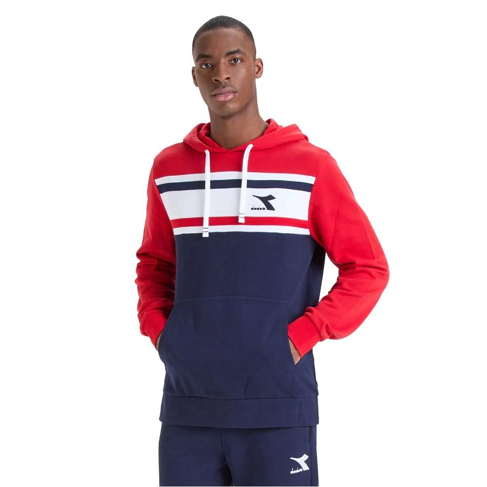 Diadora Hoddie Masculino Hoodie Slam Carmine Red