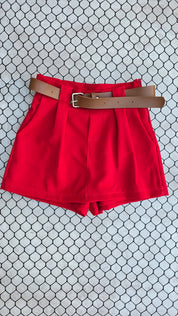 Short Pollera Femenino  Fatima Rojo