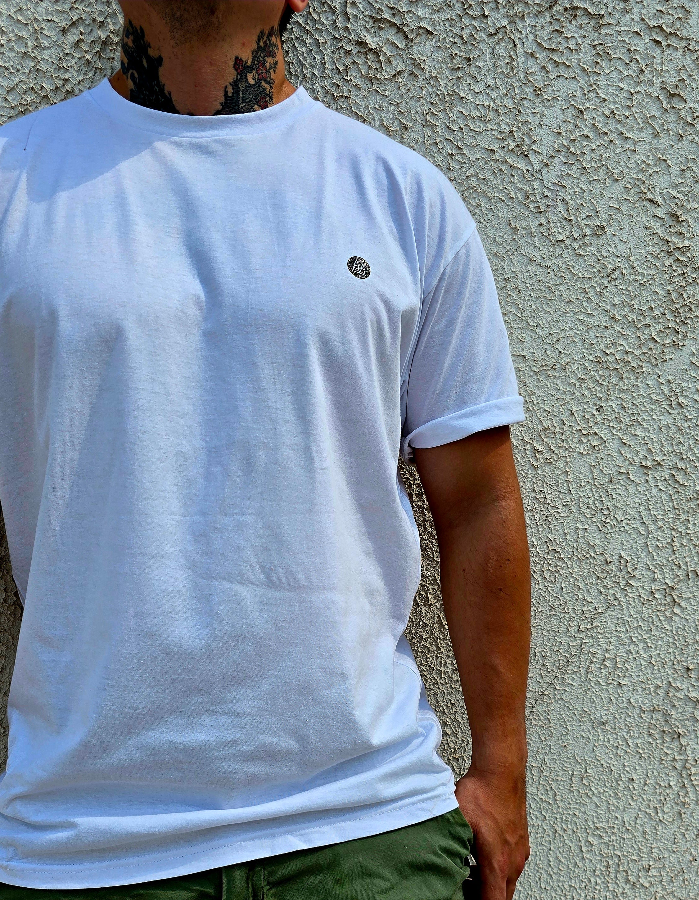 Remera Masculino Pindu Basica Oversized Blanco