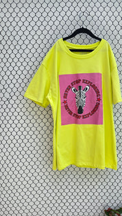 Remerona Femenino  Zebra Verde Fluor