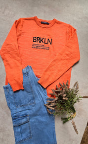 Sweater Femenino  Brkln Naranja