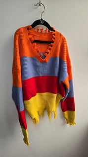 Sweater Femenino  Arcoiris Colorido