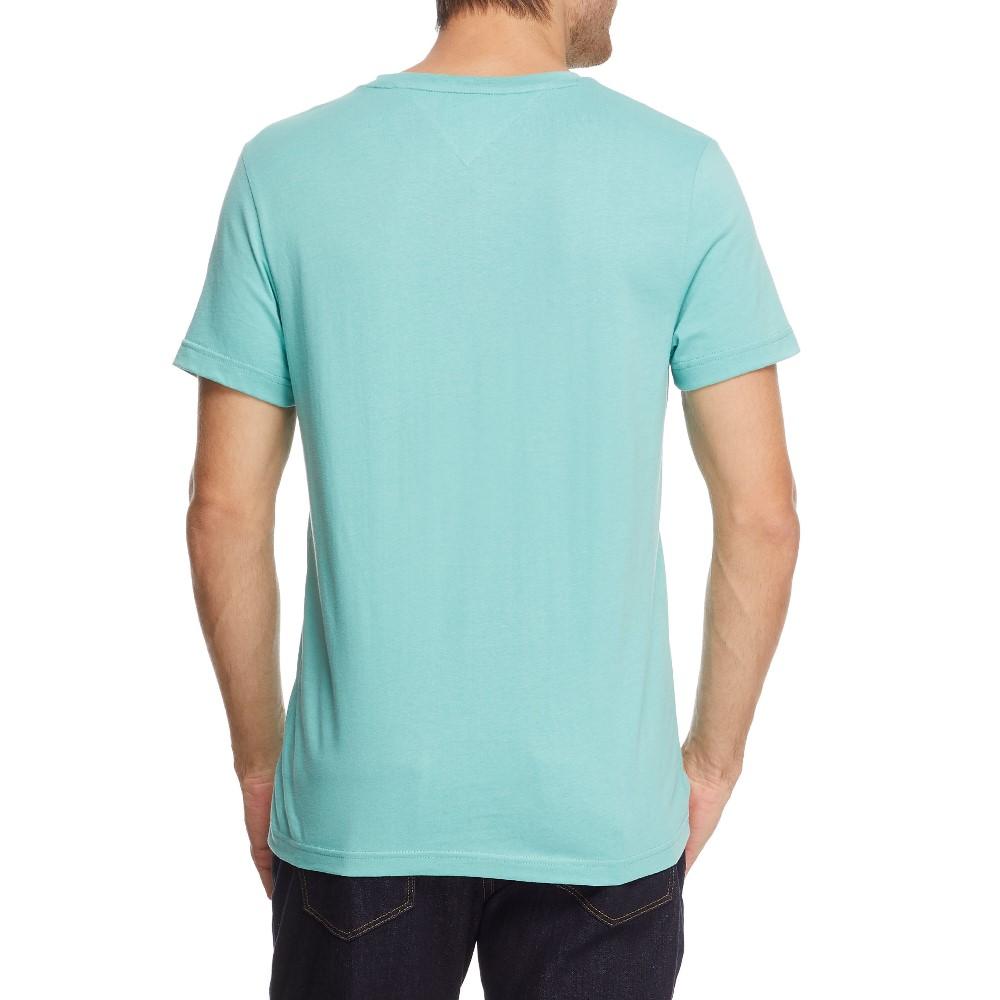 Tommy Hilfiger T-Shirt Masculino Linear Flag Tee Bryant Green