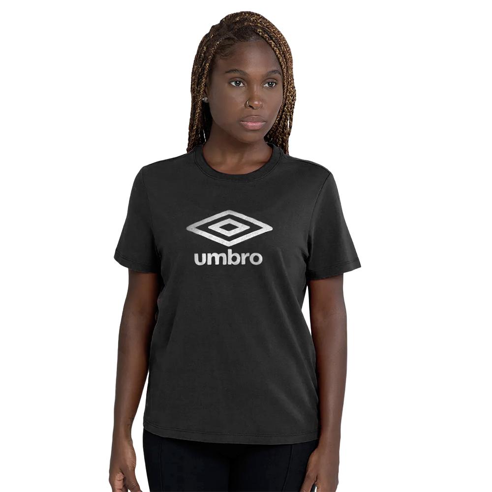 Umbro Remeras Femenino Moda Essential Gradient Negro