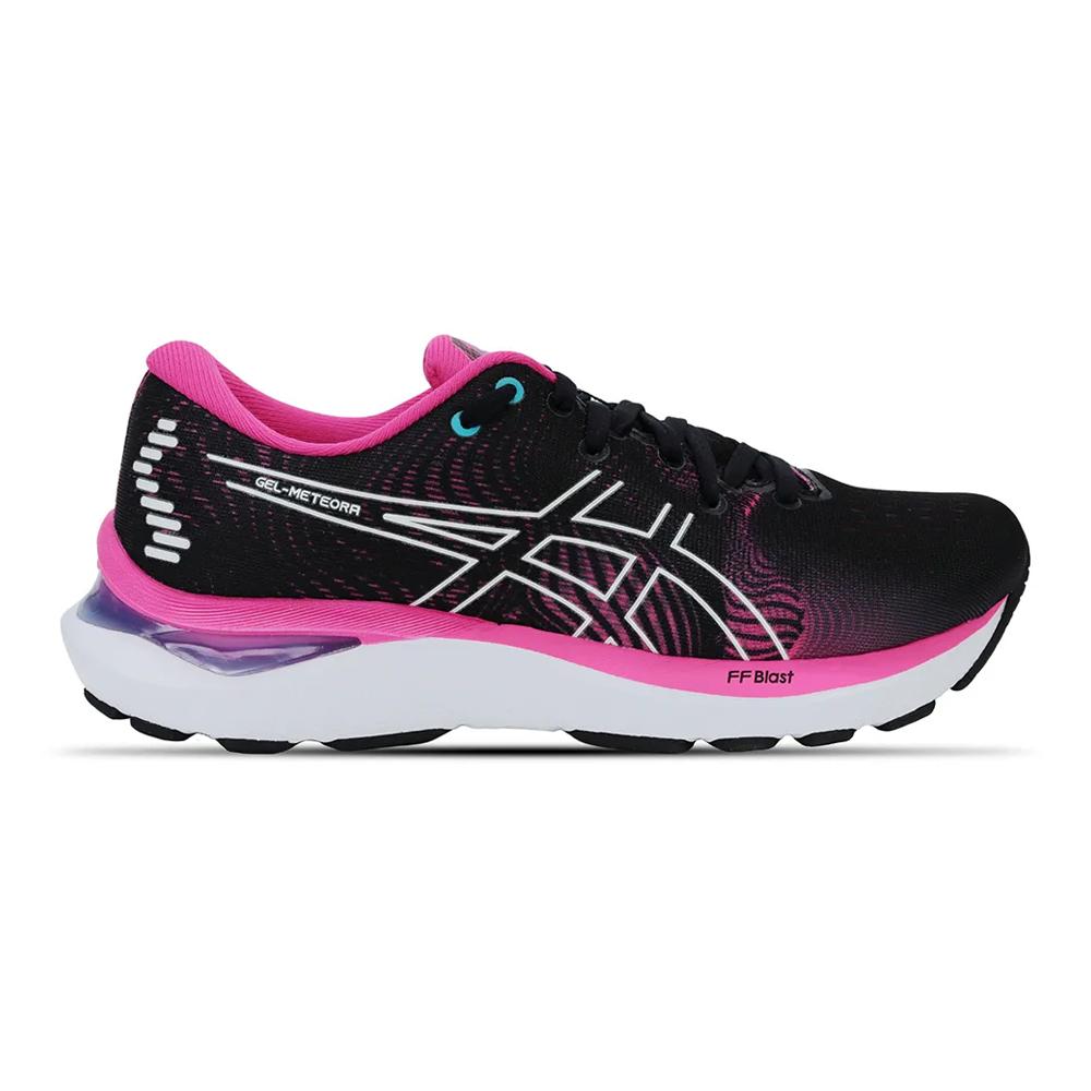 Asics Running Femenino Gel-Meteora Black/Pink Glo