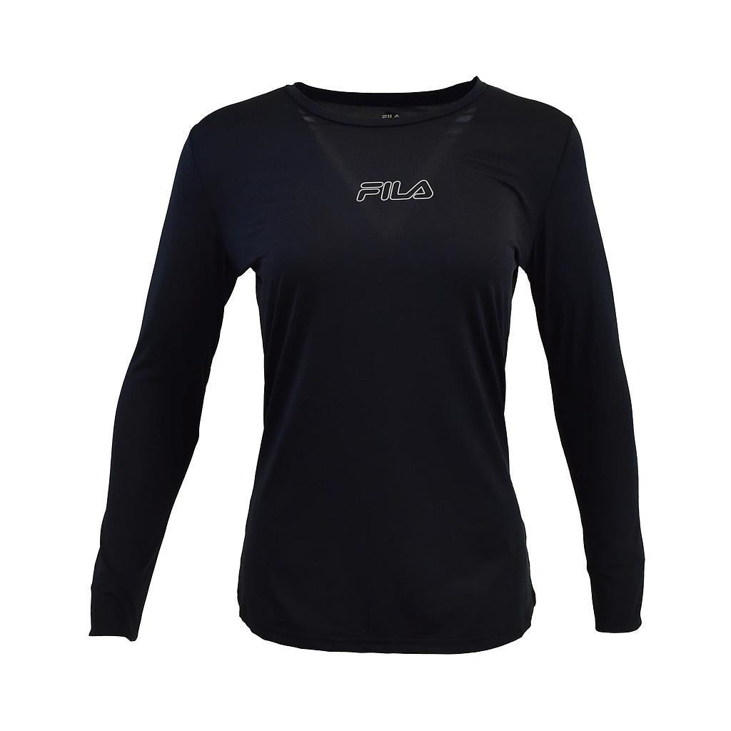 Fila Remeras mangas largas Femenino Running T22169W Black