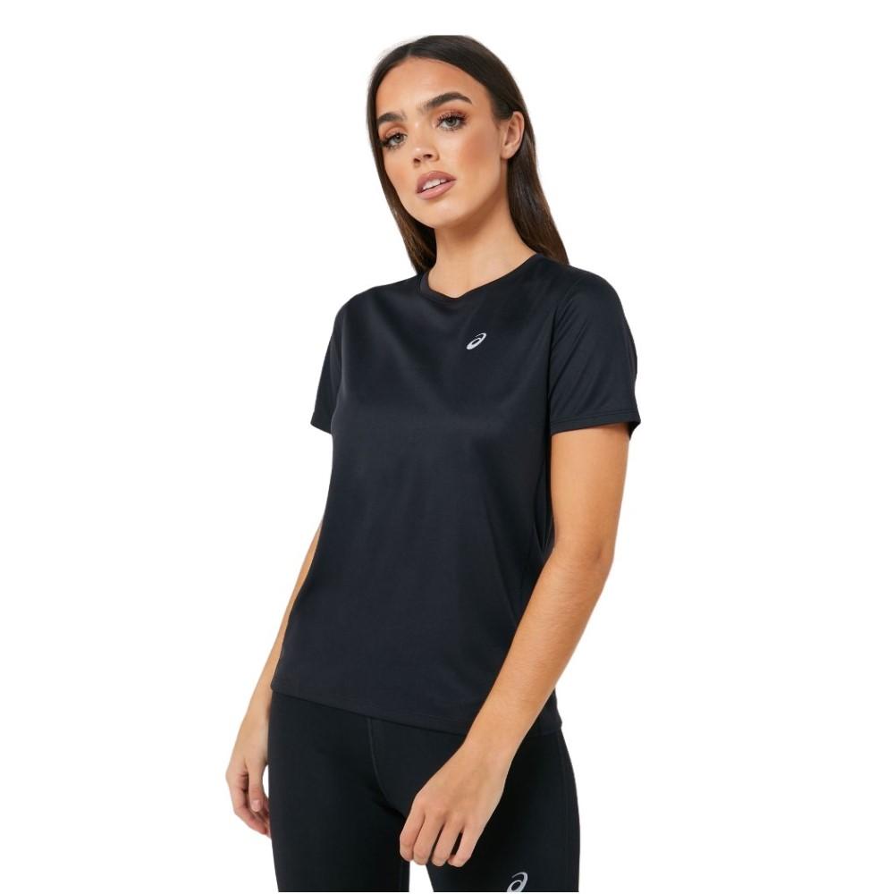 Asics T-Shirt Femenino Katakana Short Sleeved Top Performance Black