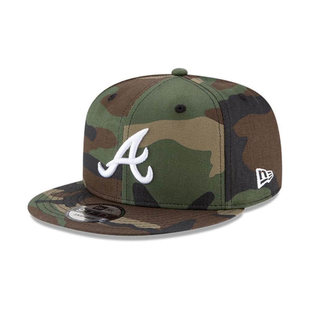 11941948 New Era Gorros MLB 9Fifty Atlanta Braves Camouflage/White/Grey