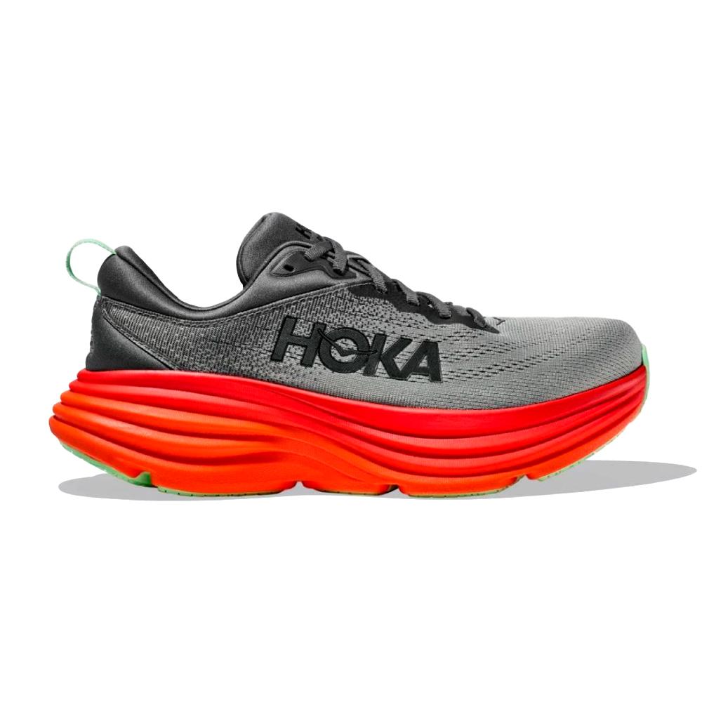 Hoka Deportivos Masculino Running Bondi 8 Castlerock/Flame