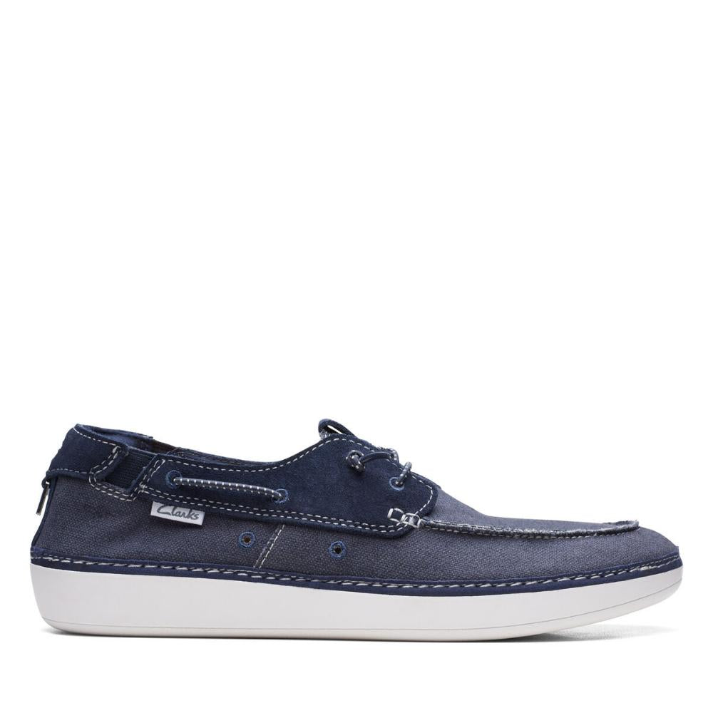 Clarks Casual Masculino Higley Tie Navy Combi