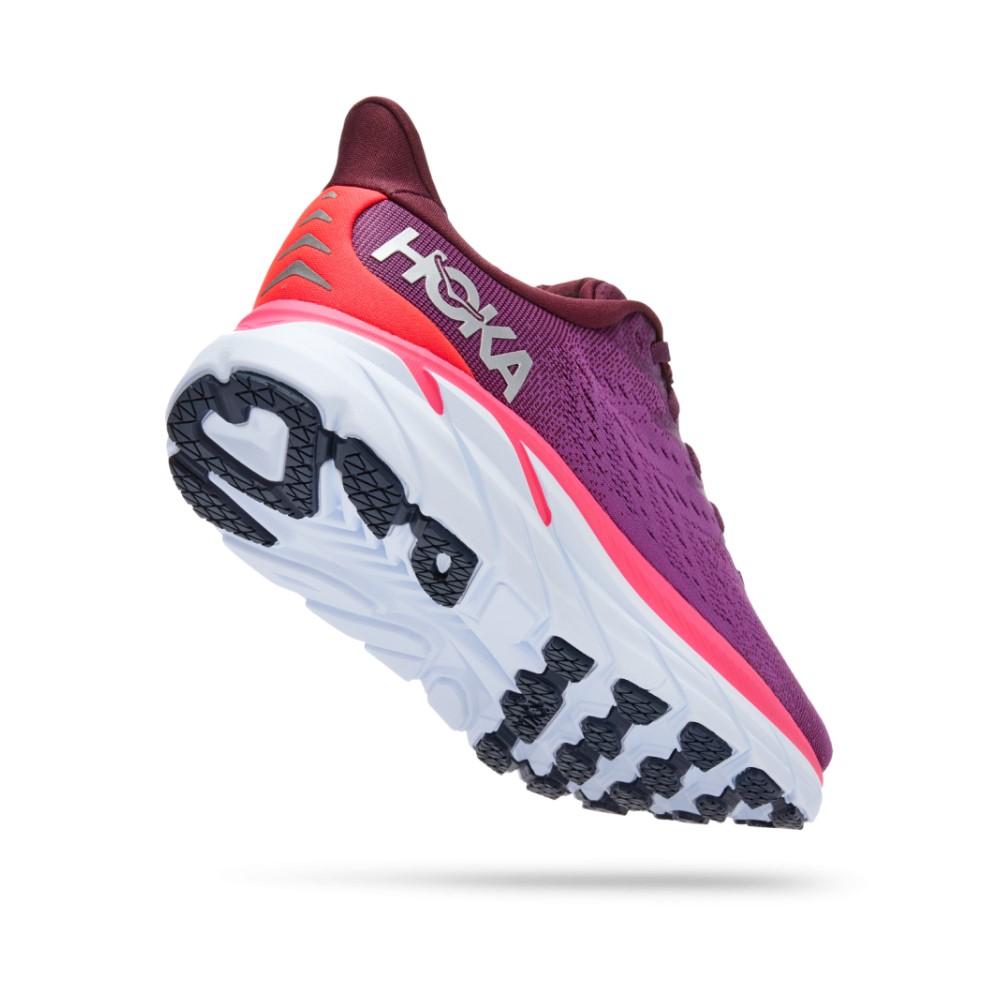 Hoka Running Femenino Clifton 8 Grape Wine/Beautyberry