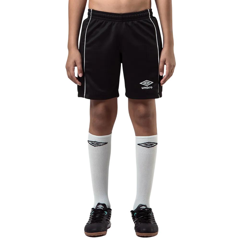 Umbro Bermudas Niños Futbol Long Shorts Gol Twr Shelter Preto/Branco