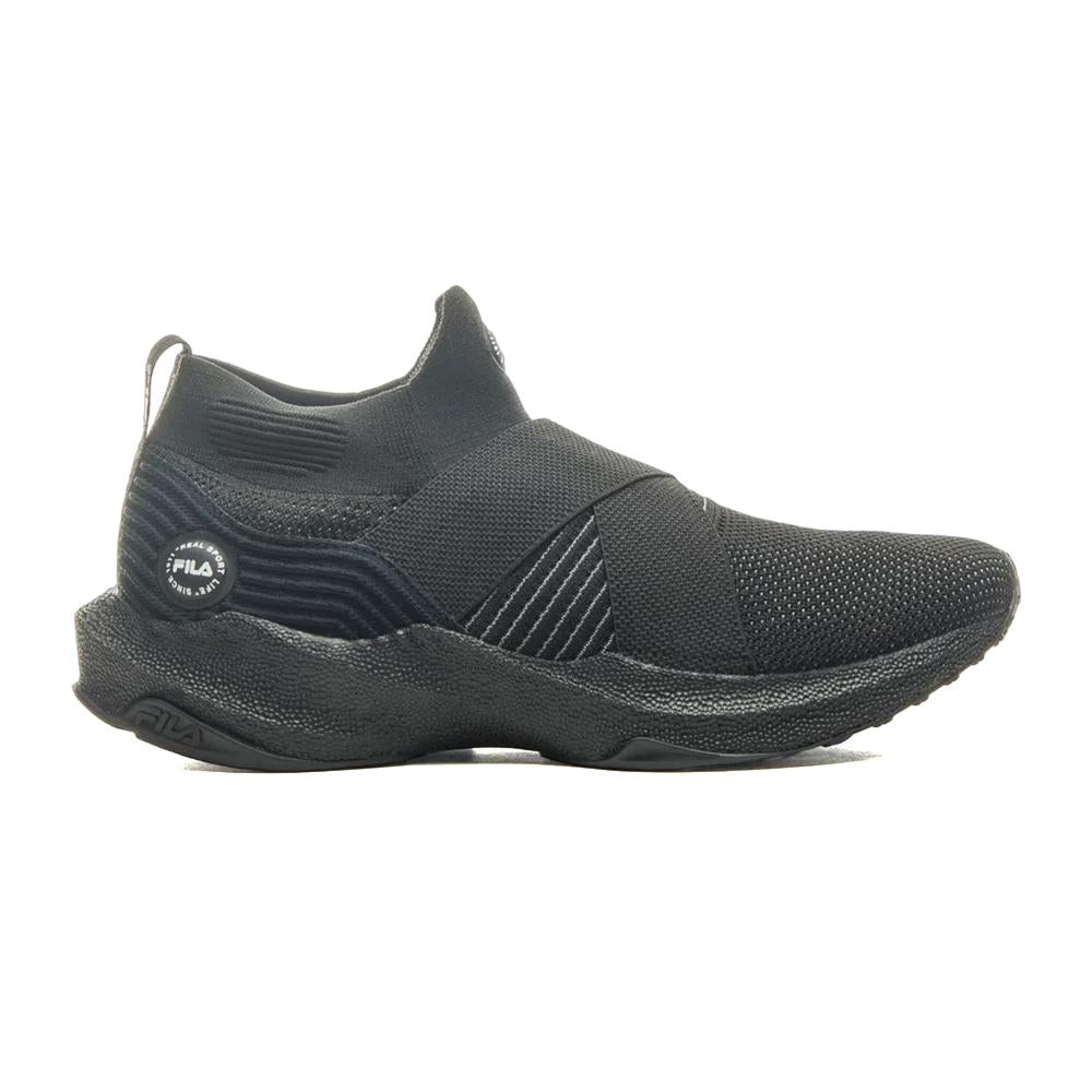 F01AT00018-1 Fila Masculino Running Float Soma Negro/Blanco