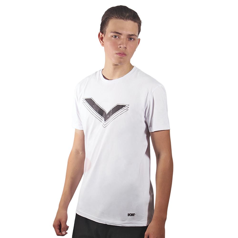 Pony Remeras Masculino Classic Chevron Blanco