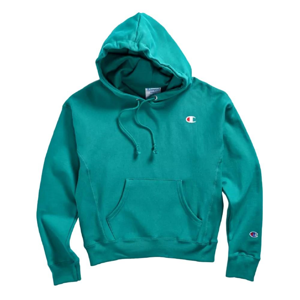 GF140586256-MUO Champion Sweatshit Hoodie Femenino Athletics Plus Powerblend Graphic Hoodie Light Sea Green