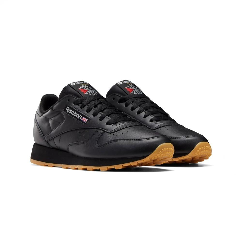 Reebok Classics Masculino Classic Leather Core Black/Pure Grey 5/Reebok Rubber Gum-03