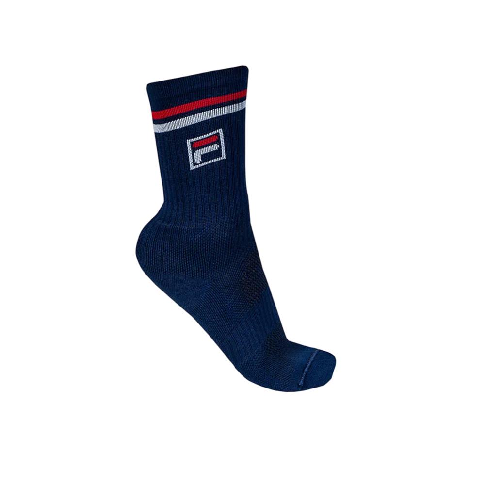 F23TN028-398 Fila Medias Unisex Tenis Socks Tennis Team Navy/Red/White