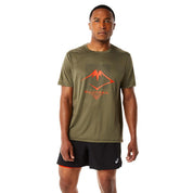 Asics T-Shirt Masculino Fujitrail Logo Short Sleeve Top Mantle Green