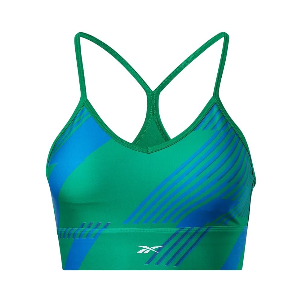 Reebok Femenino Wor Train Aop Bra Glen Green