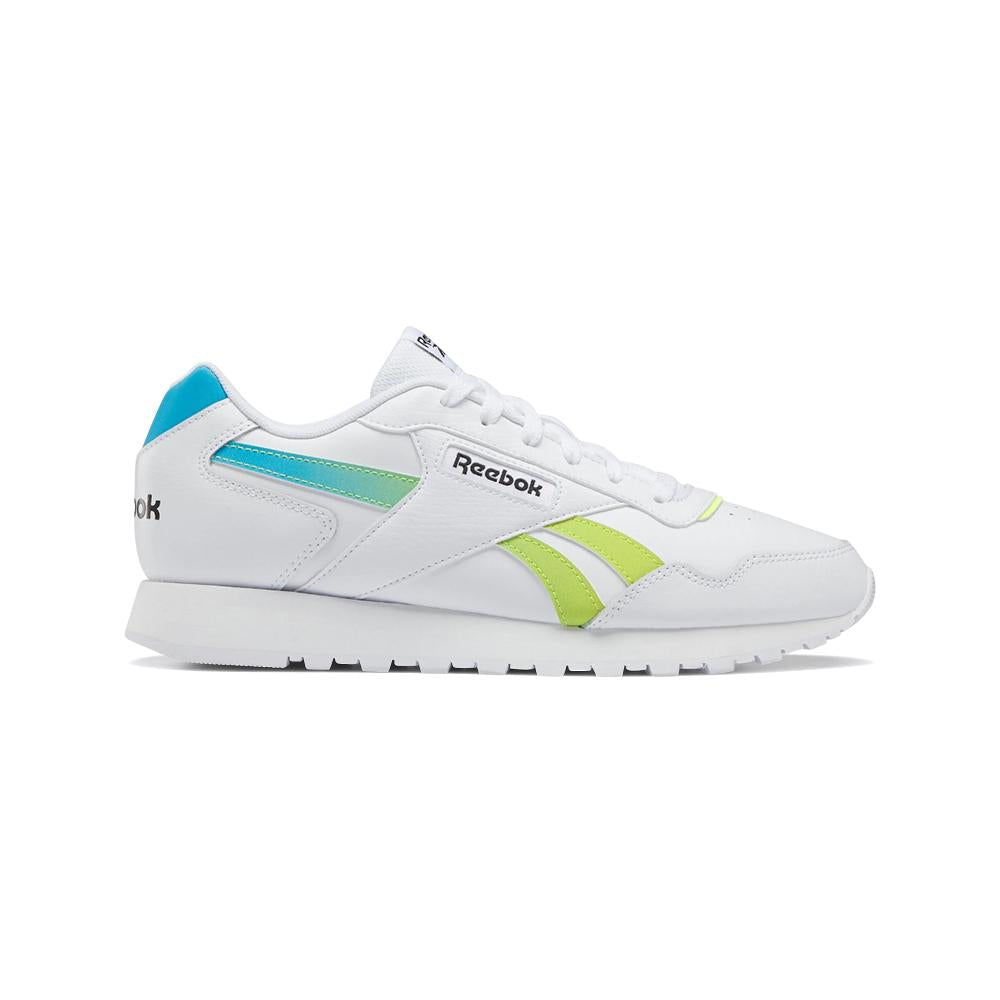 Reebok Running Unisex Glide Ftwr White/Solar Acid Yellow/Radiant Aqua