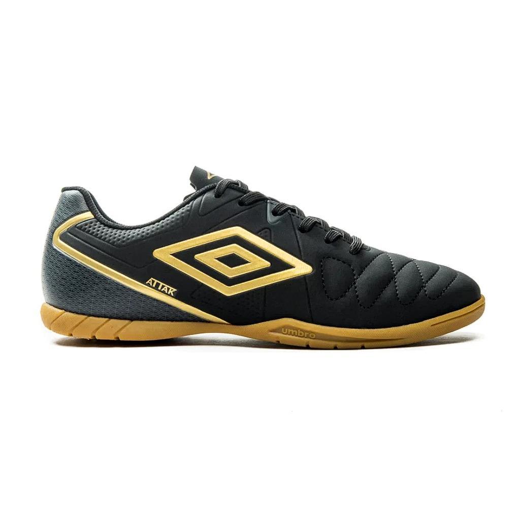 Umbro Futbol Indoor Masculino Attak Eternal Negro/Dorado/Grafito